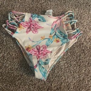 high waisted forever 21 swim bottoms